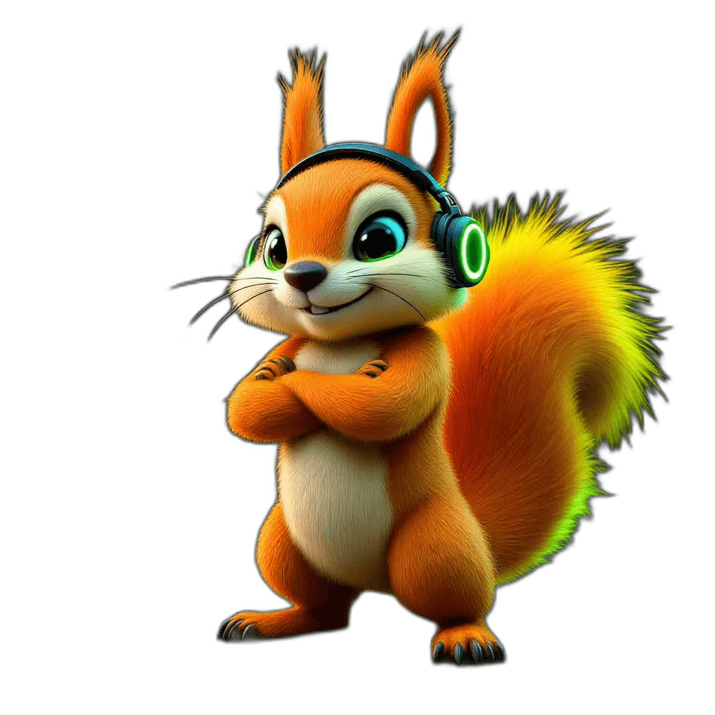 Giggl Squirrel Mascot